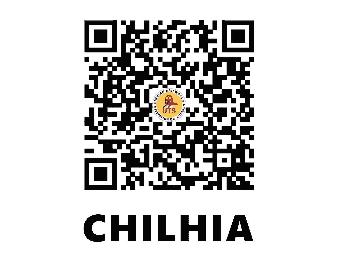 UTS QR Code for CHILHIA - CIH (NE - UTTAR PRADESH)